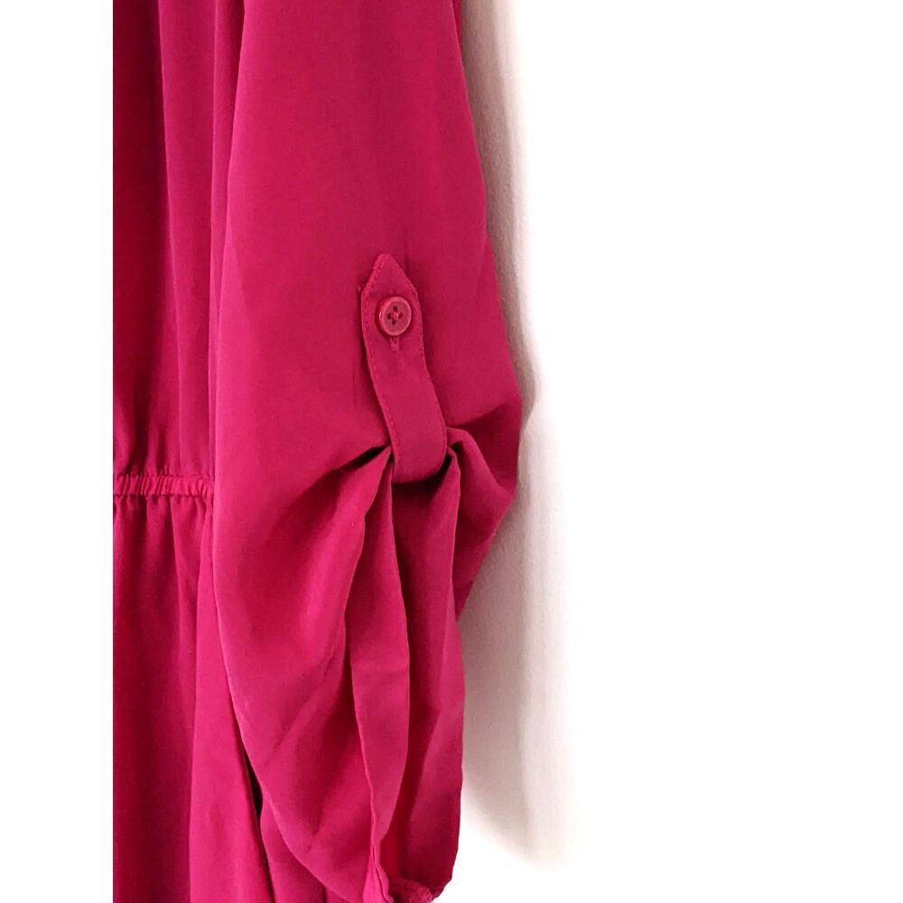 Women's Old Navy Hot Pink 3/4 Sleeve Dress Size M - Picture 4 of 8
